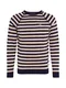 BLEND Pullover navy / beige