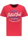 Petrol Industries T-Shirt rot / weiß / blau