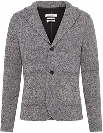 Sweatblazer ''''CARTER'''' weiß / graumeliert