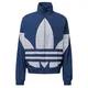 ADIDAS ORIGINALS Big Trefoil Adicolor Sportmode Sweatjacke weiß / blau