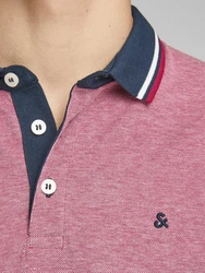 Jack & Jones Poloshirt JJEPAULOS POLO SS NOOS navy/eosin/rot/wei