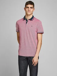 Jack & Jones Poloshirt JJEPAULOS POLO SS NOOS navy/eosin/rot/wei