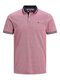 Poloshirt 'Paulos' navy / eosin / rot / wei