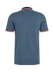 Jack & Jones Poloshirt JJEPAULOS POLO SS NOOS nachtblau/blaumeliert/knallrot/weiß