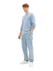 TOM TAILOR Denim Pullover hellblau