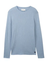 TOM TAILOR Denim Pullover hellblau