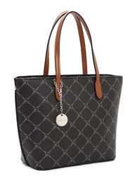 Shopper torba 'Anastasia' karamela / svijetlosiva / crna