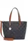 Tamaris Shopper torba 'Anastasia'  noćno plava / konjak / srebrno siva