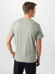 Nike Sportswear T-Shirt 'Swoosh' graumeliert/schwarz