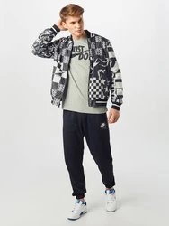 Nike Sportswear T-Shirt 'Swoosh' graumeliert/schwarz