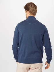 FYNCH-HATTON Strickjacke mit Reißverschluss dunkelblau/weiß