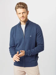 FYNCH-HATTON Strickjacke mit Reißverschluss dunkelblau/weiß