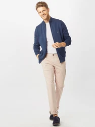 FYNCH-HATTON Strickjacke mit Reißverschluss dunkelblau/weiß
