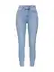 Noisy may Džíny ''''NMCALLIE HW SKINNY ANKLE JEANS JJ034LB''''  světlemodrá / modrá džínovina