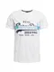 Superdry T-Shirt weiß / himmelblau / marine