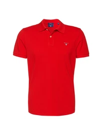 Poloshirt dunkelblau / hellgrau / rot