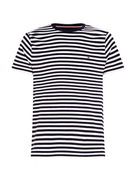 T-Shirt navy / wei