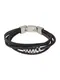 FOSSIL Armband schwarz / silber