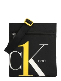 Jeans Tasche ''''CK1 MICRO FLATPACK'''' weiß / schwarz / gelb
