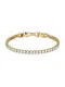 Swarovski Náramek ''''Tennis Deluxe''''  zlatá / průhledná