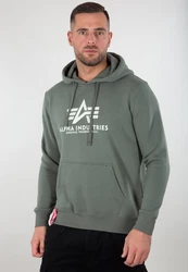 ALPHA INDUSTRIES Sweatshirt Blau/Hellgrau/Grün/Dunkelgrün