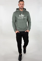 ALPHA INDUSTRIES Sweatshirt Blau/Hellgrau/Grün/Dunkelgrün