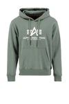 ALPHA INDUSTRIES Sweatshirt Blau/Hellgrau/Grün/Dunkelgrün
