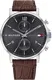 TOMMY HILFIGER Uhr braun / silber