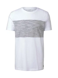 T-Shirt graumeliert / weiß