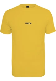 T-Shirt ''''Taxi'''' gelb / schwarz