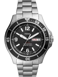 Uhr silber / schwarz