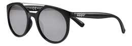 ZIPPO Sonnenbrille rund Grey Flash mit Steg schwarz