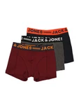 Jack & Jones Unterhemd Sense Trunks 3-Pack 3612 navy / orange / weinrot Jack & Jones Unterhemd Sense Trunks 3-Pack 3612 navy / orange / weinrot