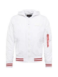 Jacke ''''MA-1 TT Hood Defense'''' rot / weiß