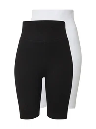 Urban Classics Kalhoty černá / bílá