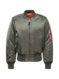 Jacke 'MA-1' oliv / rot