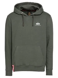 ALPHA INDUSTRIES Sweatshirt oliv/rot/wei