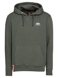 Sweatshirt oliv / rot / wei