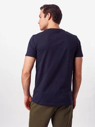 ELLESSE T-Shirt 'Voodoo' navy / orange / weiß