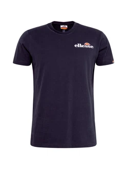 ELLESSE T-Shirt 'Voodoo' navy / orange / weiß ELLESSE T-Shirt 'Voodoo' navy / orange / weiß