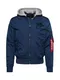 ALPHA INDUSTRIES Prehodna jakna  mornarska / pegasto siva / ognjeno rdea