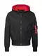 ALPHA INDUSTRIES Bomberjacke rot / schwarz