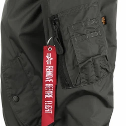 ALPHA INDUSTRIES Jacke anthrazit/rot/schwarz/weiß