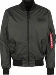 ALPHA INDUSTRIES Jacke anthrazit/rot/schwarz/weiß