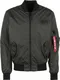 ALPHA INDUSTRIES Jacke anthrazit / rot / schwarz / wei