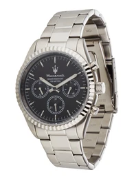Uhr''''COMPETIZIONE'''' schwarz / silber