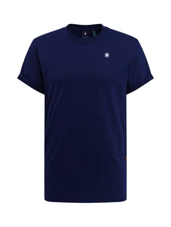 G-STAR T-Shirt 'Lash' dunkelblau/weiß G-STAR T-Shirt 'Lash' dunkelblau/weiß