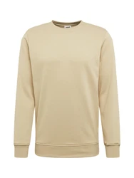 URBAN CLASSICS Rundhalspullover Urban Classics Herren Basic Terry Crew Khaki/Beige