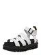 Dr. Martens Páskové sandály 'Blaire'  černá / bílá