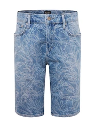 Shorts ''''Tyler'''' blue denim / weiß
